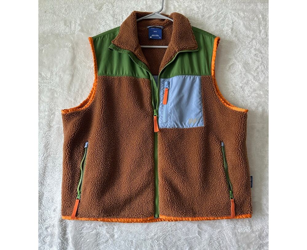 Without Walls Men's Sherpa Fleece Vest Jacket M Colorblock Outdoors